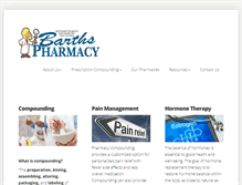 Tablet Screenshot of barthspharmacy.com